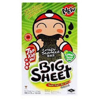 Snack Rong Biển Taokaenoi BIG SHEET Vị Truyền Thống Hộp 12 Gói 3.2g