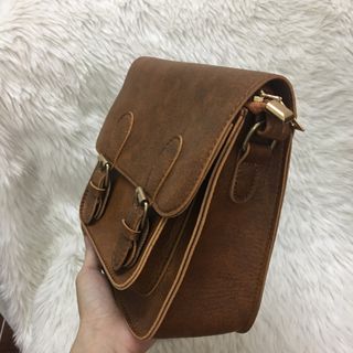 Túi đeo chéo nữ da Vintage
