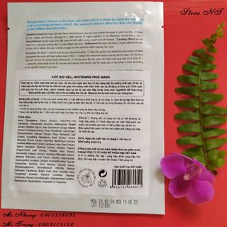 001.MẶT NẠ AVIF BIO CELL WHITENING FACE MASK