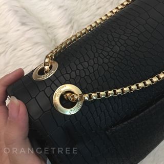 Túi đeo chéo classic vân rắn sang chảnh