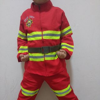Trang phục lính cứu hoả (gồm quần áo + thắt lưng)