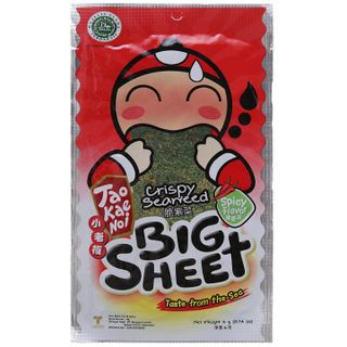 Snack Rong Biển Taokaenoi BIG SHEET Vị Cay Hộp 12 Gói 3.2g