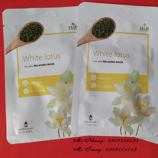 019.MẶT NẠ HNB MY SKIN RELAXING MASK HOA SEN TRẮNG