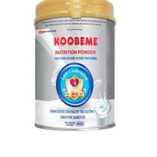 SỮA CÔNG THỨC THỰC PHẨM BỔ SUNG KOOBEME CHO NGƯỜI TIỂU ĐƯỜNG