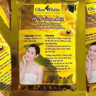 ủ trắng mặt huyết yến collagen