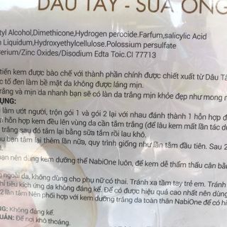 NabiOne Saieho kem bột tắm trắng 200g