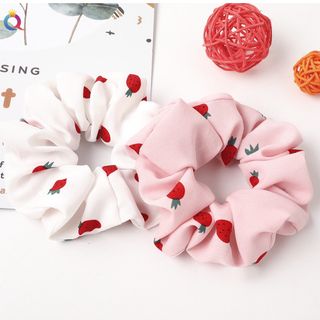 Cột tóc Scrunchies dâu tây strawberry