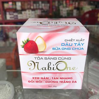 NabiOne dâu tây – Kem ngừa nám tàn nhang đồi mồi làm trắng da 20g