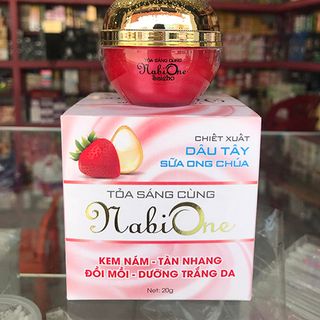 NabiOne dâu tây – Kem ngừa nám tàn nhang đồi mồi làm trắng da 20g