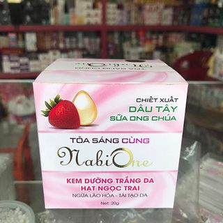 NabiOne dâu tây – Kem ngừa lão hóa tái tạo trắng da ngọc trai 20g