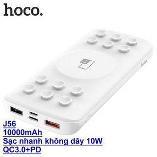 Pin sạc dự phòng Hoco J56 10.000mAh sạc nhanh kiêm SẠC KHÔNG DÂY QC3.0+PD giá sỉ