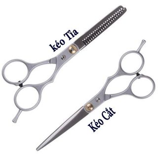 Bộ kéo cắt tỉa tóc ( 1kéo cắt + 1 kkéo tỉa)