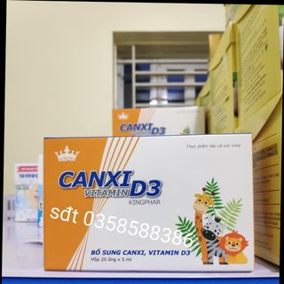 Canxi vitamin D3 Kingphar hộp 20 ống giá sỉ