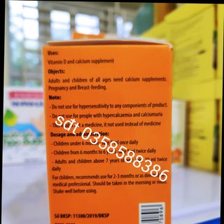 Canxi vitamin D3 Kingphar hộp 20 ống