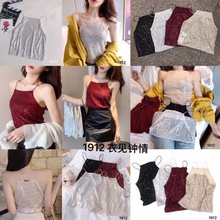 Áo 2 dây kim tuyến