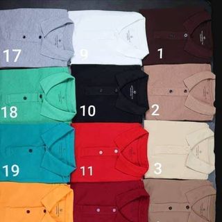 Áo Thun Nam Có Cổ Vải Cá Sấu Cotton 65% Chuẩn