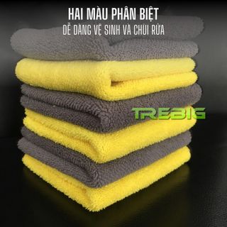 Khăn lau chuyên dụng sợi lông cừu tổng hợp 30cm x 30cm định lượng cao - Đồ chơi ô tô Trebig