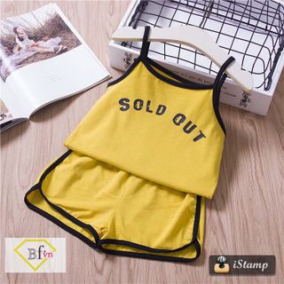 Bộ short cổ yếm SOLD OUT cho Bé Gái