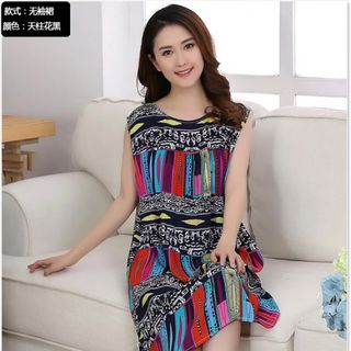 Đầm bầu tôn ( lanh ) ở nhà