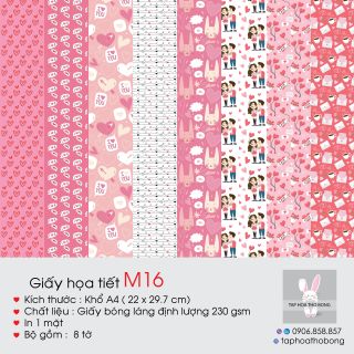 Giấy Scrapbook A4 230 gsm