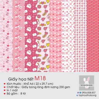 Giấy Scrapbook A4 230 gsm