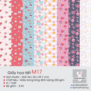 Giấy Scrapbook A4 230 gsm