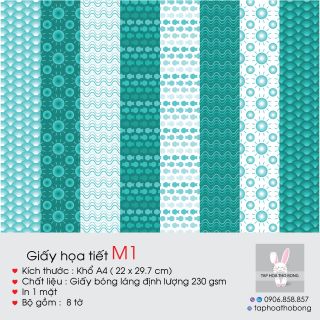 Giấy Scrapbook A4 230 gsm