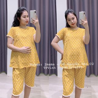 Đồ bộ bầu chấm bi