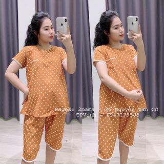 Đồ bộ bầu chấm bi