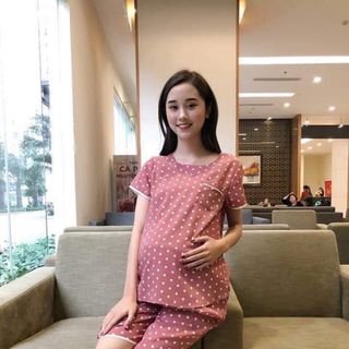 Đồ bộ bầu chấm bi