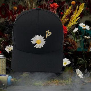 Nón thời trang thêu Bông Cúc