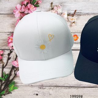 Nón thời trang thêu Bông Cúc