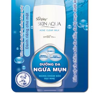 Sữa chống nắng dưỡng da ngừa mụn Sunplay Skin Aqua Acne Clear SPF 50+ PA++++ 25g