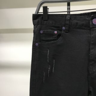 Quần Denim/Jeans Trend Slim Dài Đính Phụ Kiện