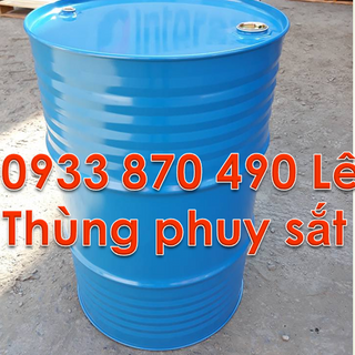 Bán thùng nhựa 220 lít đựng hóa chất, thùng phuy sắt cũ 220 lít đựng xăng dầu, thùng phuy sắt nắp kín 220 lít có tráng men TPHCM
