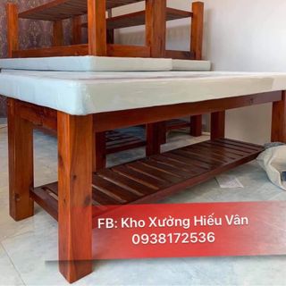 Giường gỗ spa massage