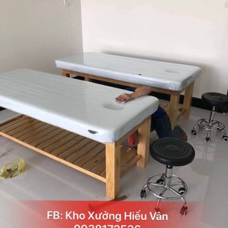 Giường gỗ spa massage