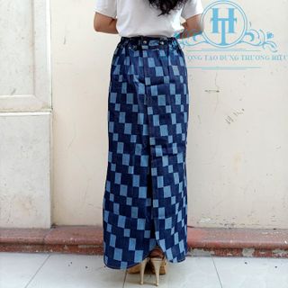 Váy chống nắng Jean Họa Tiết