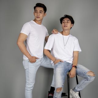 Sỉ sll thun trắng nam nữ cotton nhập Úc