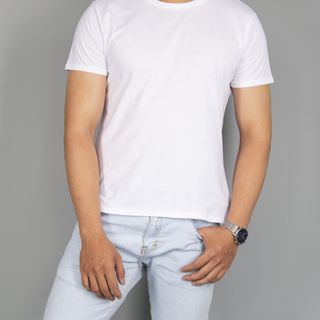 Sỉ sll thun trắng nam nữ cotton nhập Úc