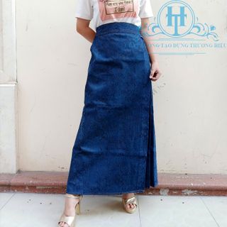 Váy chống nắng Jean Họa Tiết