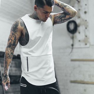 Áo Tanktop tập gym có túi khóa tiện lợi giá sỉ