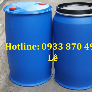 Bán thùng nhựa 220 lít đựng hóa chất, thùng phuy sắt cũ 220 lít đựng xăng dầu, thùng phuy sắt nắp kín 220 lít có tráng men TPHCM