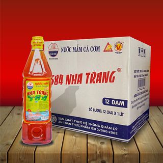 Nước mắm Cá cơm - 584 Nha Trang - Loại 12 độ đạm - Chai nhựa PET 1 Lít
