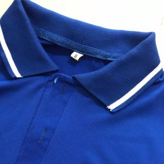 Áo thun có cổ màu xanh bích cá sấu poly