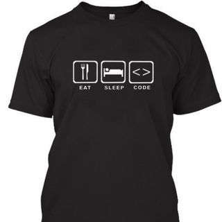 Áo thun cổ tròn màu đen cotton 100