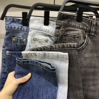 Quần Denim/Jeans Basic Slim Dài Trơn
