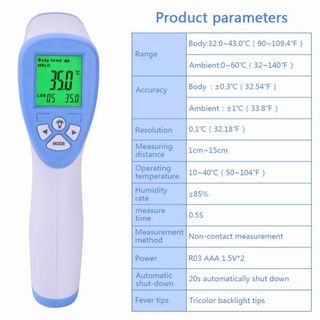 Yieryi -8809C Nhiệt Kế Em Bé Kỹ Thuật Số Trẻ Em Người Lớn Nhiệt Kế Trán