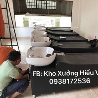 Giường gội đầu bồn sứ