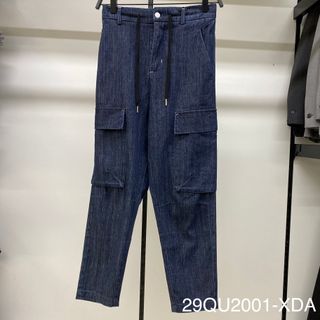Quần Denim/Jeans Basic Carot Dài Kẻ Xọc